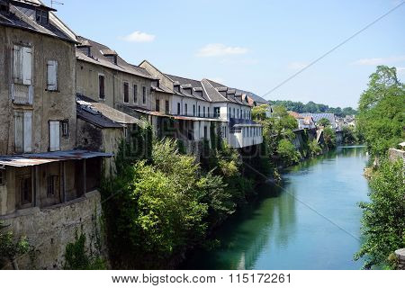 Houses And River