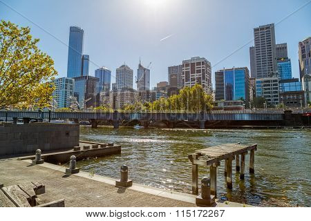 Melbourne view from old dock