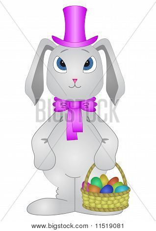 Conejo con huevos de Pascua