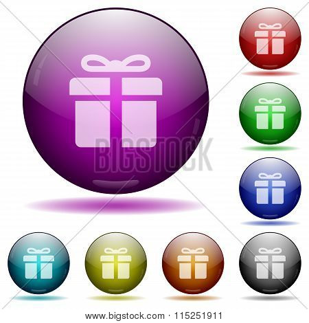 Gift Glass Sphere Buttons