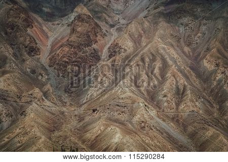 Karakorum mountains close up
