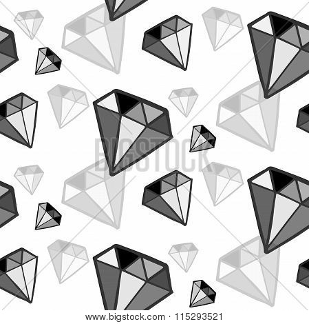 Black and white diamond pattern