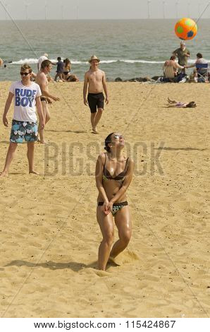Beach Volleyball on the beach
