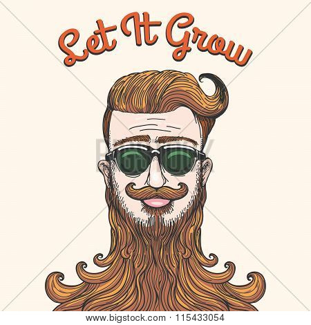 Hipster With Huge Beard