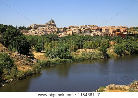 Toledo, Spain -  View To River Tajo In Toledo, Spain