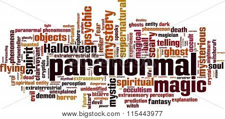 Paranormal Word Cloud
