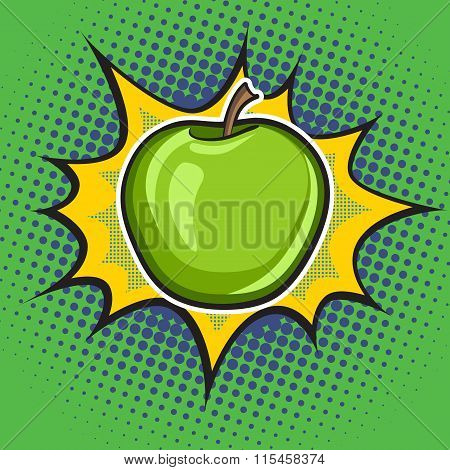 Vector Apple. Art.