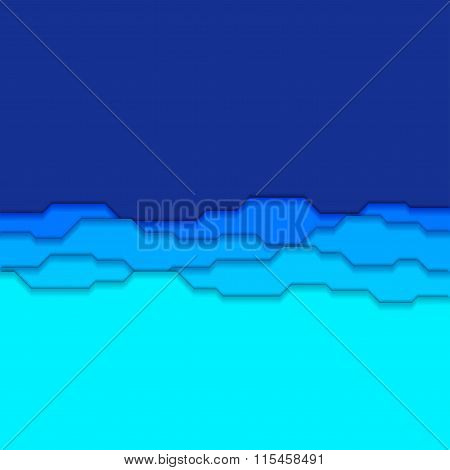 Abstract Blue Stack Background
