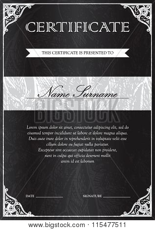 Certificate And Diploma Template