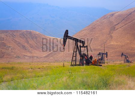 Mining in the mountains and fields of California