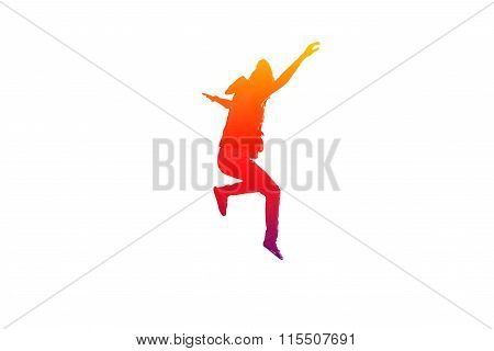 Girl Is Jumping