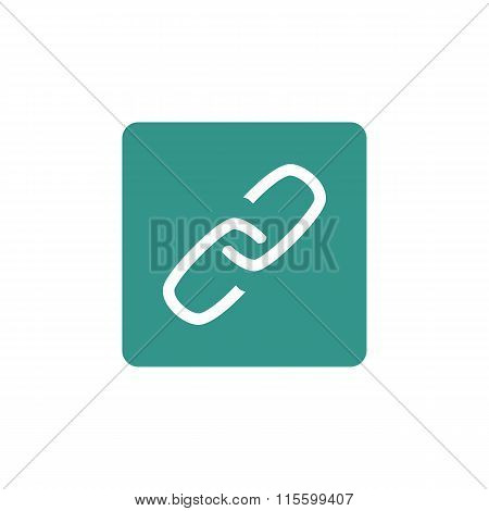 Link Icon On Coloured Round Background