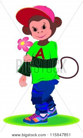cheerful monkey