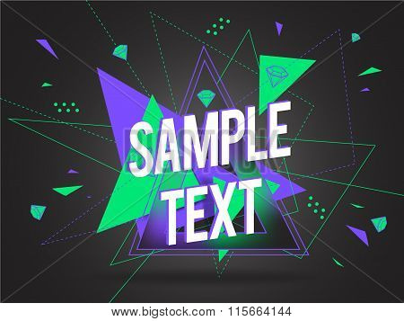 Abstract geometric  colorful vector background.