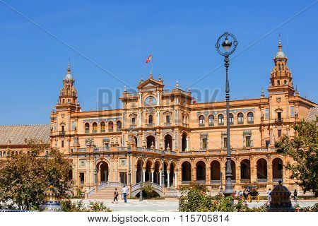 Plaza de Espana , square of Spain, in Seville