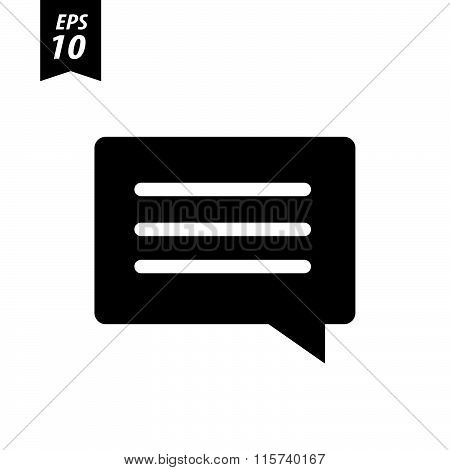 Speech Bubbles, Vector Icon