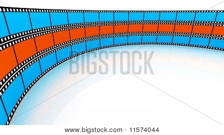 Farvet 3d tom film