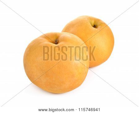 Snow Pear Or Fengsui Pear On White Background