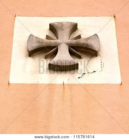 Abstract Cross In A  Church Crenna Gallarate Varese
