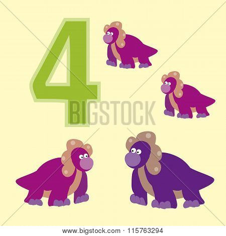 Number 4. Four Dinosaur (protoceratops).