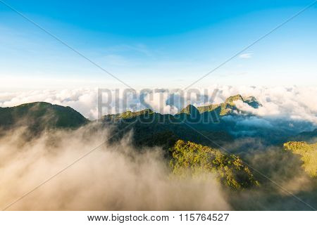 Peak Of Mountain Fog