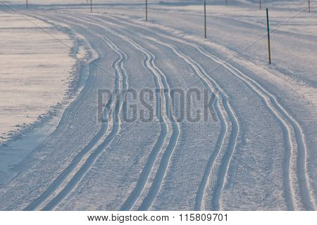 Traces Of Cross-country Skiing