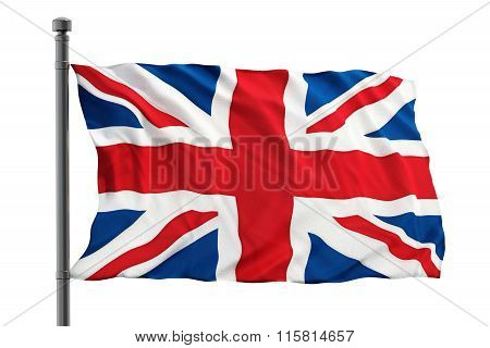 British flag consisting of blue red and white colors
