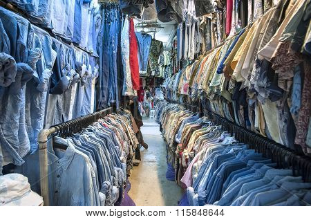 Vintage Shirts At Chatuchak Weekend Market, Bangkok