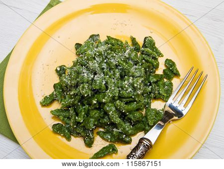 Spatzle Dumplings Green Pasta From South Tyrol - Trentino Food