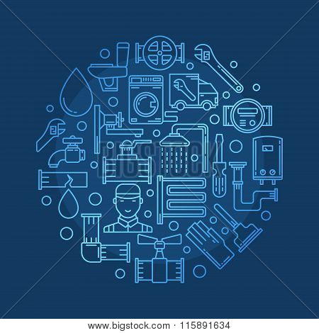 Repair plumbing illustration