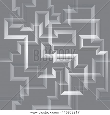 Maze Line Seamless Pattern Background