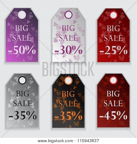Valentine's Day Sales Tag Set