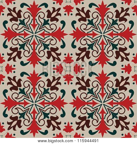 Vector seamless tile pattern background.