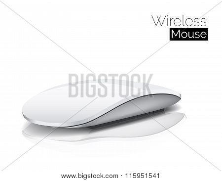 Wireless Mouse isolated on White