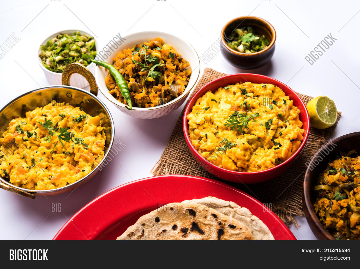 Pithla Bhakar Spicy Image & Photo (Free Trial) | Bigstock