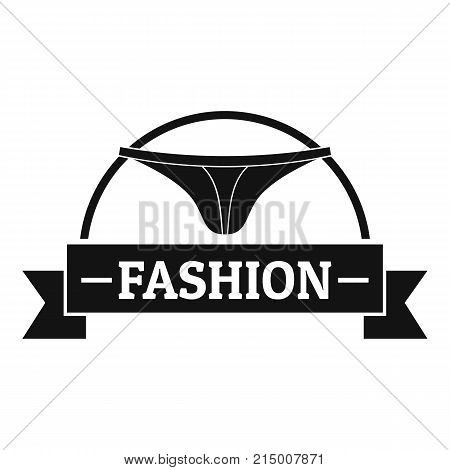 Underpant fashion logo. Simple illustration of underpant fashion vector logo for web