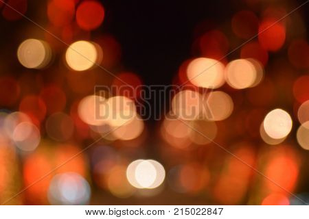 Abstract blurred bokeh light christmas decoration background texture