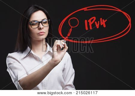 The Concept Of Business, Technology, The Internet And The Network. A Young Entrepreneur Working On A