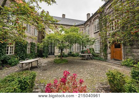 Hospital of the Holy Ghost or Aalborg Kloster in the old town of Aalborg in Denmark