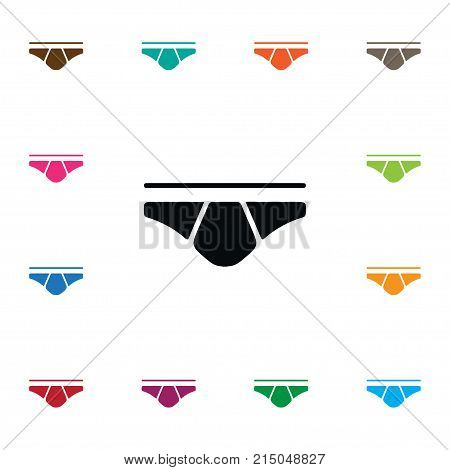 Underwear Vector Element Can Be Used For Underwear, Underpants, Clothes Design Concept.  Isolated Underpants Icon.