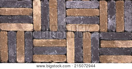 A sample of concrete paving slab for laying tracks.