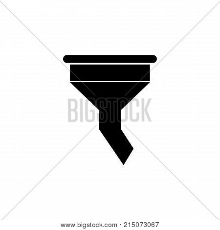 bottleneck Funnel filter icon on white background