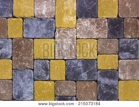 A sample of concrete paving slab for laying tracks.