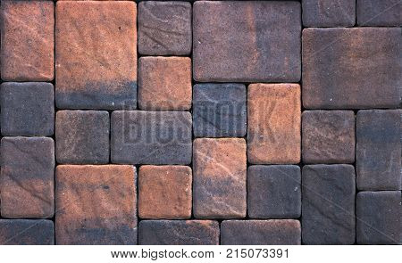 A sample of concrete paving slab for laying tracks.