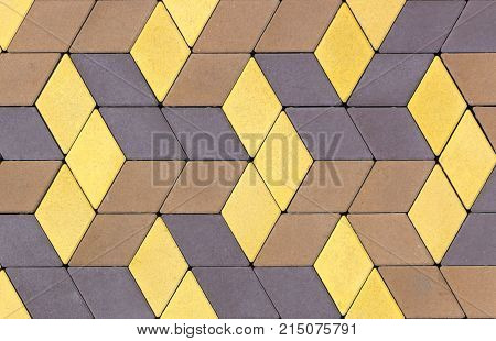 A sample of concrete paving slab for laying tracks.