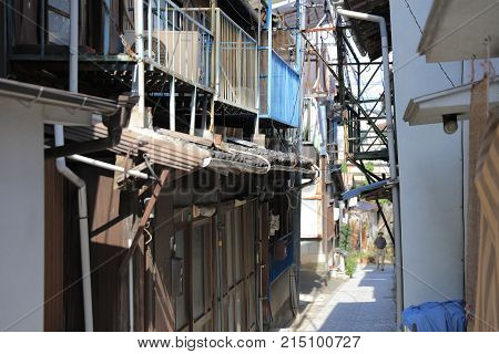 Onomichi Town In The Region Old Town Street.
