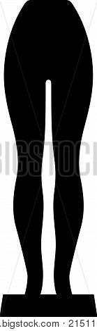 Mannequin legs or tailor's dummy, shade picture