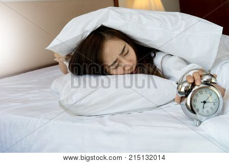Young Woman In White Shirt Hard To Getup