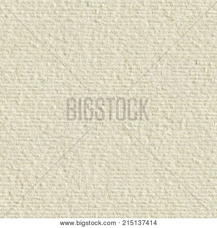 Cream textured paper. Seamless square texture. Tile ready. High resolution photo.