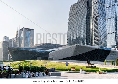 Amazing View Of The Guangzhou Opera House, China